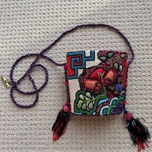 Mary Frances Floral & Butterfly Beaded Purse